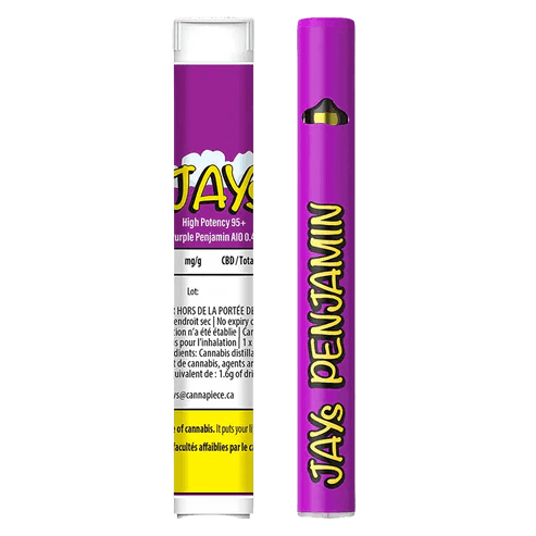 Jays CPC High Potency 95% Purple Penjamin Disposable Vape 0.4g